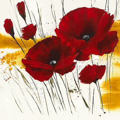 70cm x 70cm Liberté fleurie I von Isabelle Zacher-Finet