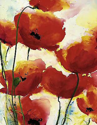 70cm x 90cm Roter Mohn von REIL