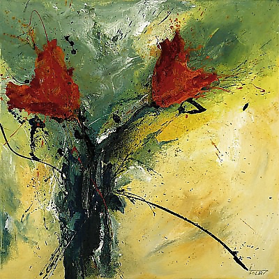 70cm x 70cm La tulpa von Isolde Folger