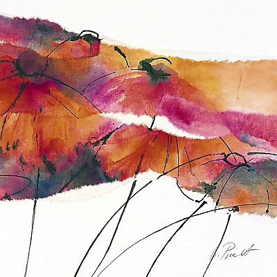 21cm x 21cm Modern Poppy I von Marta Peuckert
