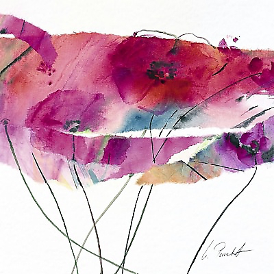 21cm x 21cm Modern Poppy IV von Marta Peuckert