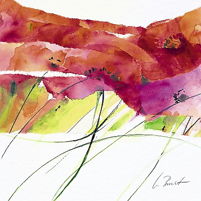 21cm x 21cm Modern Poppy VI von Marta Peuckert