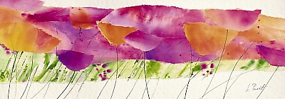 100cm x 35cm Poppy ribbon pink von Marta Peuckert