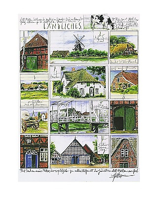 40cm x 50cm Ländliches von Sabine Gerke