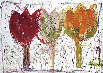 70cm x 50cm 3 Tulips von MEYER-PETERSEN