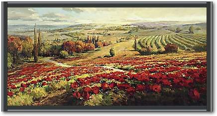 Red Poppy Panorama von LOMBARDI