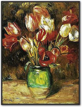 Tulips in a Vase von RENOIR