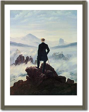 Der Wanderer im Nebelmeer von FRIEDRICH,CASPA