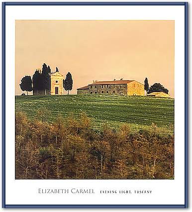 Evening Light, Tuscany von CARMEL,ELIZABET