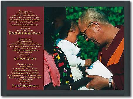 Dalai Lama with Child von FRISCHKNECHT,JO