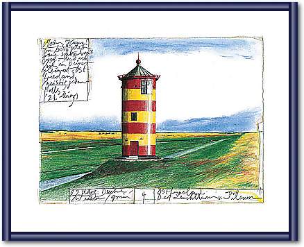 Der Leuchtturm von Pilsum von GERKE,SABINE