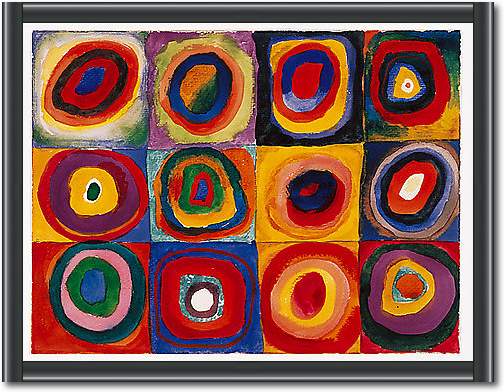 Farbstudie Quadrate von Wassily Kandinsky