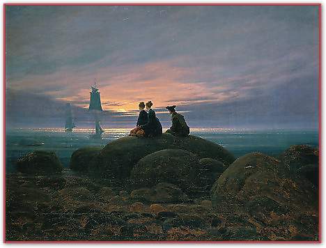 Mondaufgang am Meer von Friedrich,Caspar David