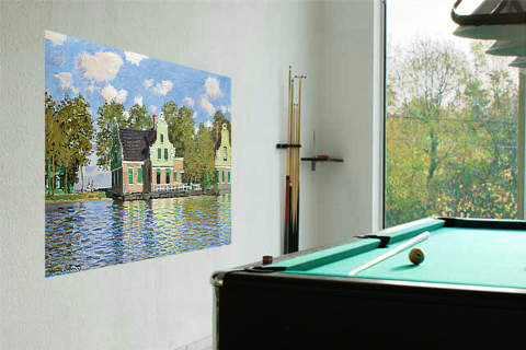 Häuser am Wasser (Zaandam) von Monet,Claude