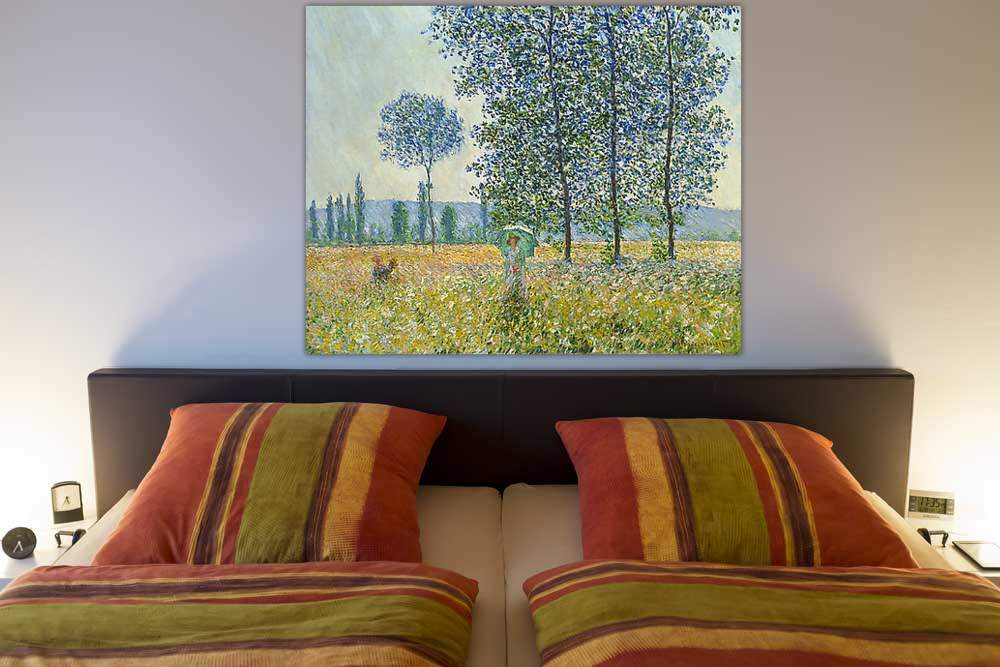 Felder im Frühling von Monet,Claude