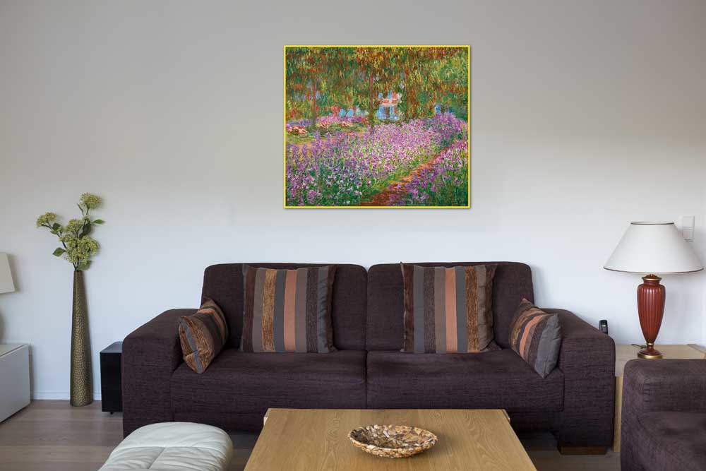 Irisbeet in Monets Garten von Monet,Claude