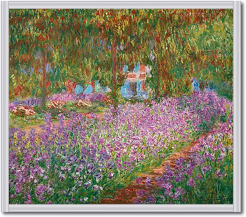 Irisbeet in Monets Garten von Monet,Claude