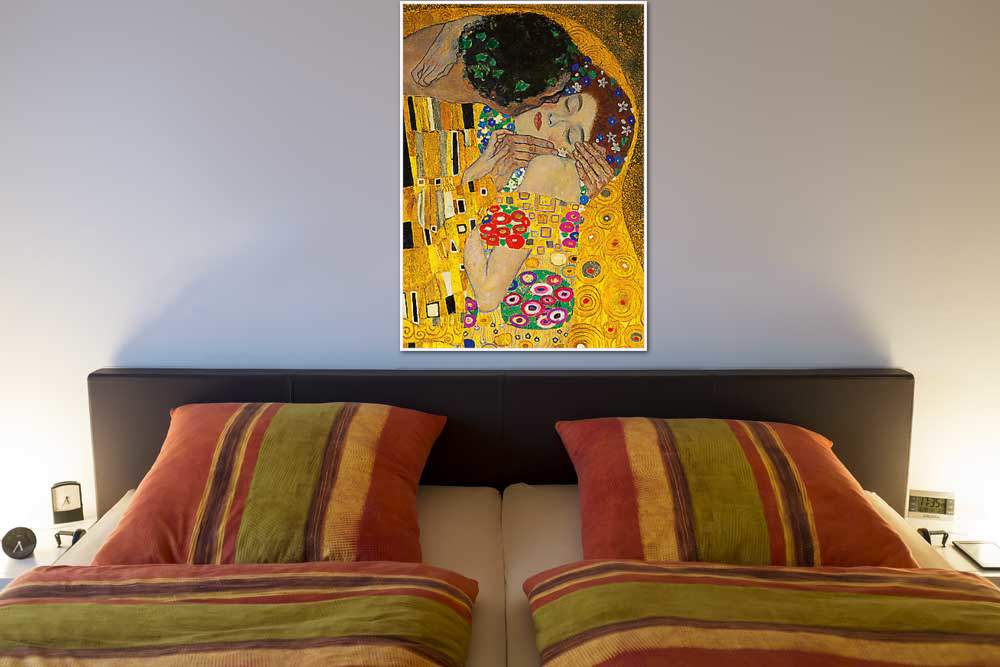 Der Kuß (Ausschnitt) von Klimt, Gustav