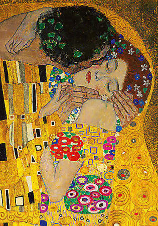 Der Kuß (Ausschnitt) von Klimt, Gustav