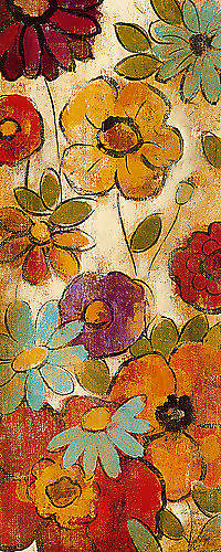 Floral Sketches on Linen I von Vassileva, Silvia