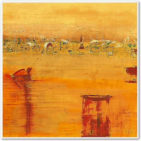 Orange Landscape von Richter-Armgart, Rose