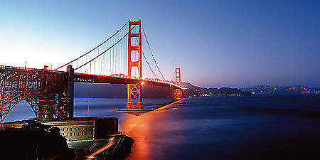 Golden Gate Night von Valverde, Anne