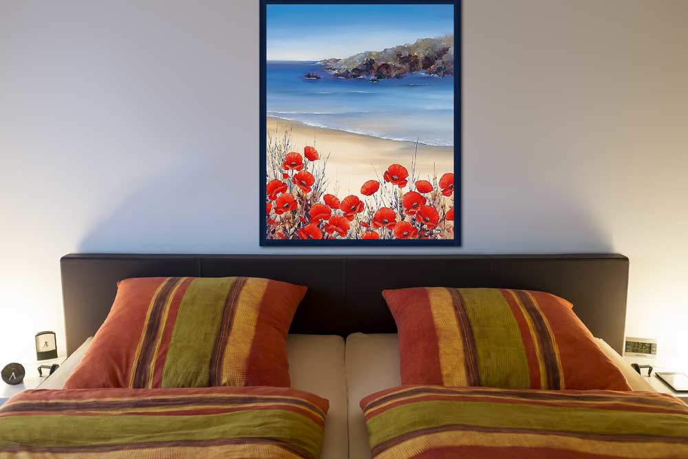 Poppies by the Sea von Mayes, Hilary