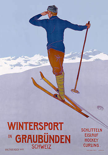 Wintersport in Graubünden von Walther Koch