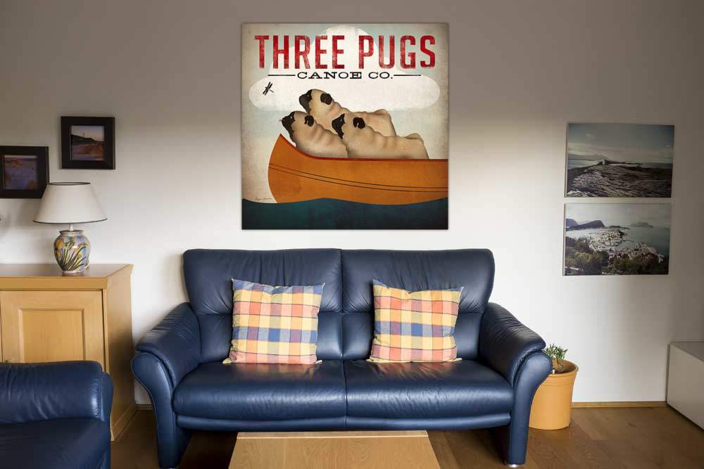 Three Pugs in a Canoe v.3 von Ryan Fowler