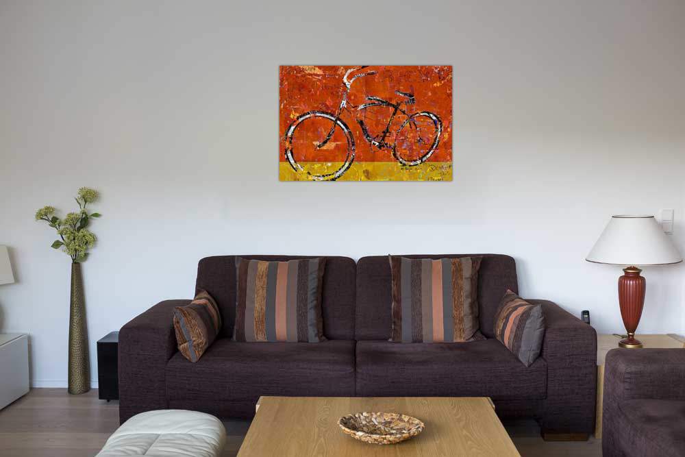 Gold and Orange Bike von Daryl Thetford