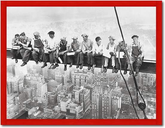 Lunchtime Atop a Skyscraper, 1932 von Charles Ebbets