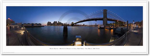 Brooklyn Bridge at dusk          von Randy Kosek
