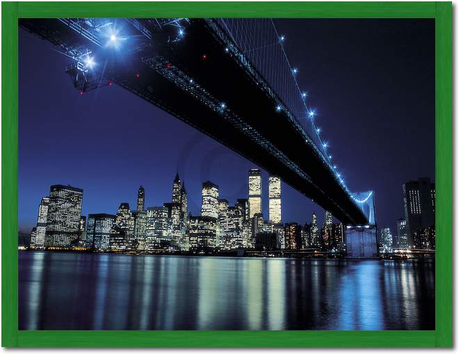 Brooklyn Bridge at Night         von Henri Silberman