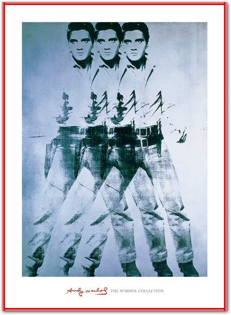 Elvis,1963 Triple                von Andy Warhol