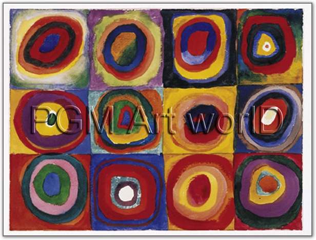 Farbstudie Quadrate              von Wassily Kandinsky