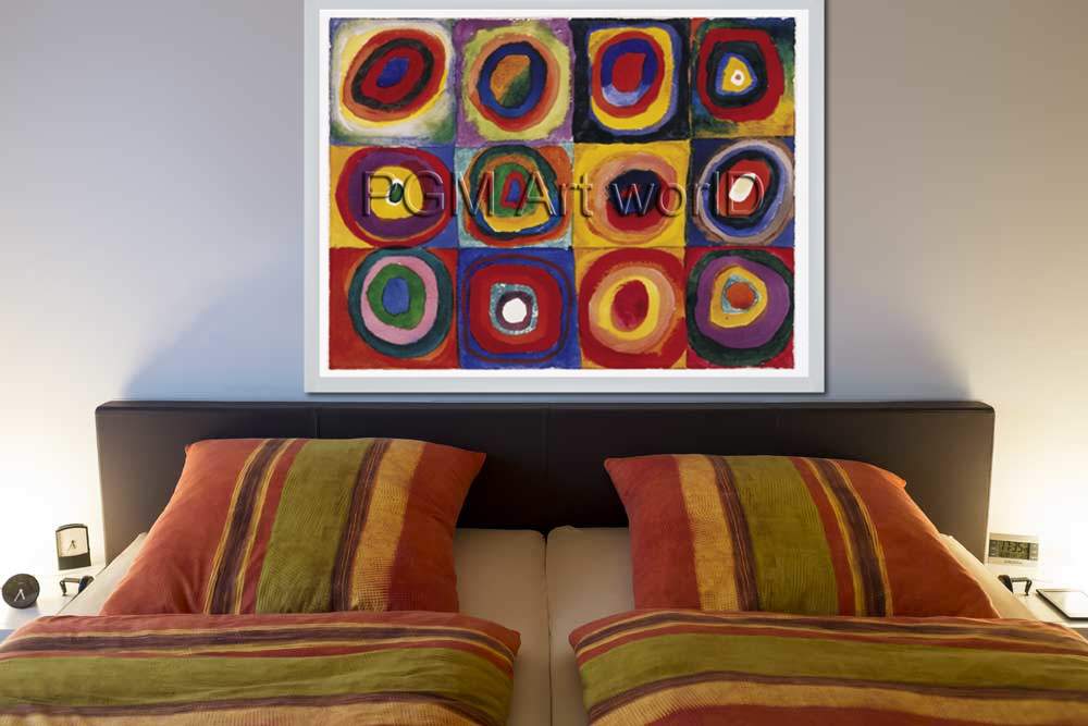 Farbstudie Quadrate              von Wassily Kandinsky