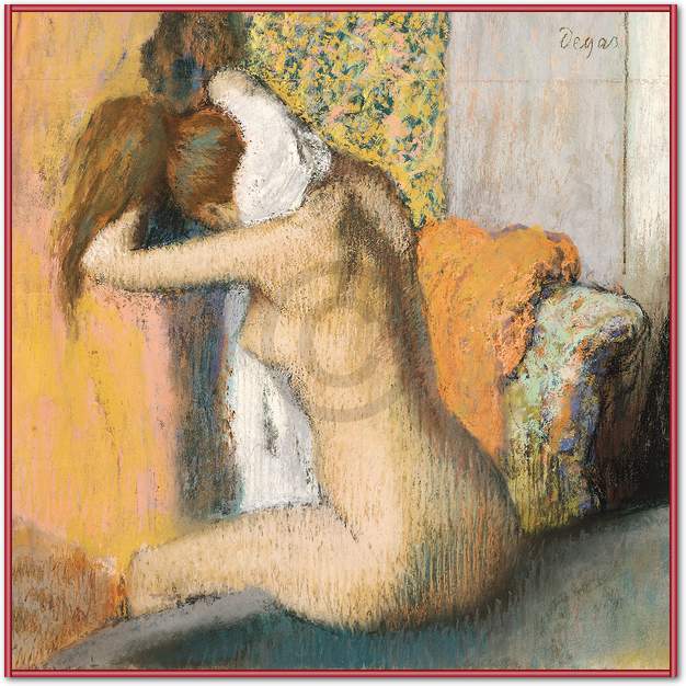 Frau nach dem Bade               von Edgar Degas
