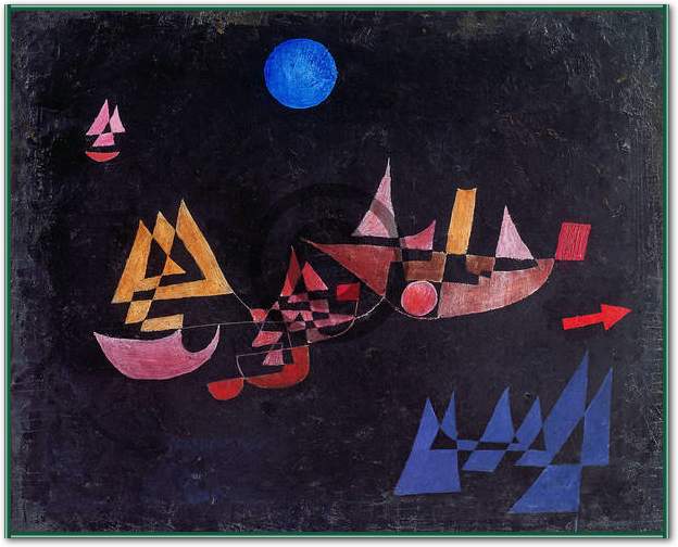 Abfahrt der Schiffe              von Paul Klee