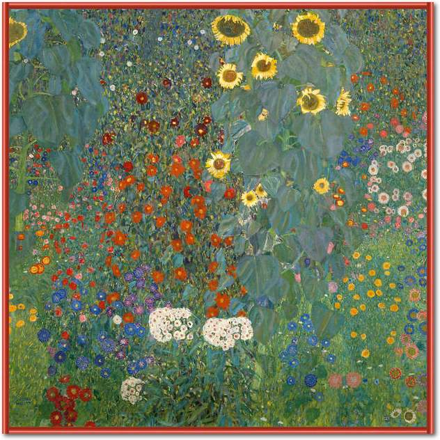 Bauerngarten mit Sonnenblumen    von Gustav Klimt