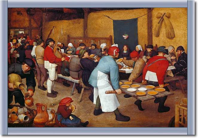Bauernhochzeit                   von Pieter d. Ä. Brueghel