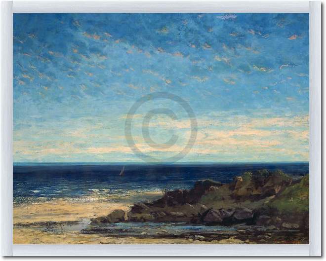 Blaues Meer - blauer Himmel      von Gustave Courbet
