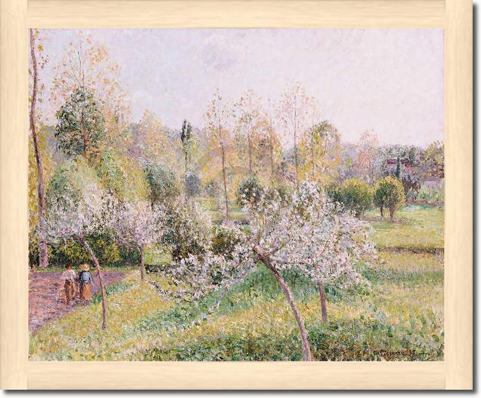 Blühende Apfelbäume in Eragny    von Camille Pissarro
