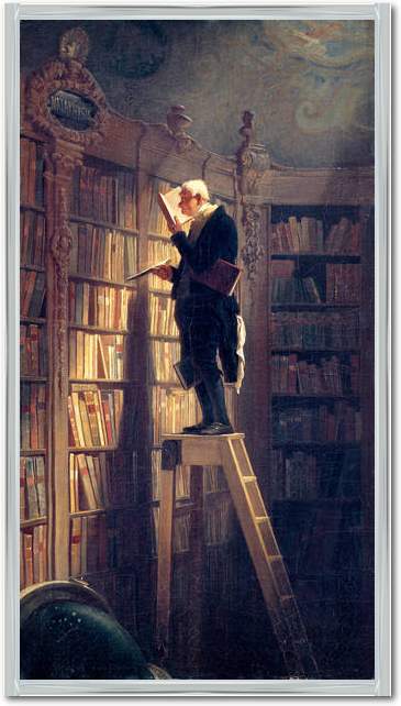 Der Bücherwurm                   von Carl Spitzweg