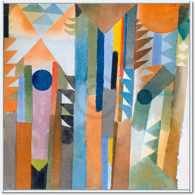 Der Wald, der aus dem Samenkorn. von Paul Klee