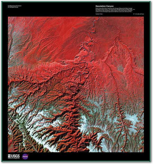 Desolation Canyon                von Landsat-7