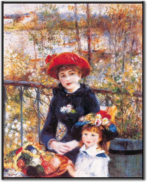 Deux soeurs sur la terrasse      von Auguste Renoir