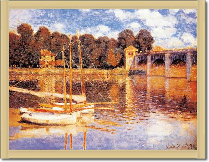 Die Brücke von Argenteuil        von Claude Monet
