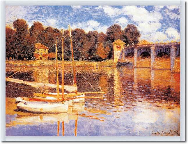 Die Brücke von Argenteuil        von Claude Monet