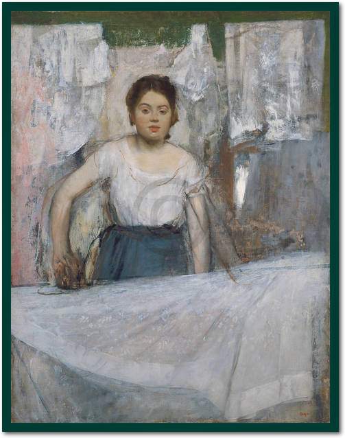 Die Büglerin                     von Edgar Degas