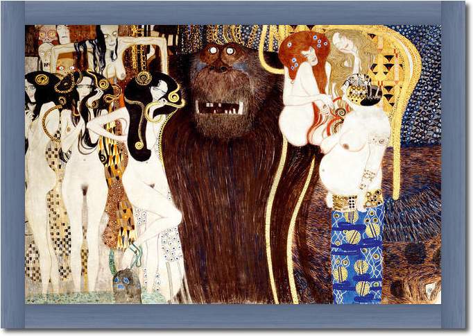 Die feindlichen Gewalten         von Gustav Klimt